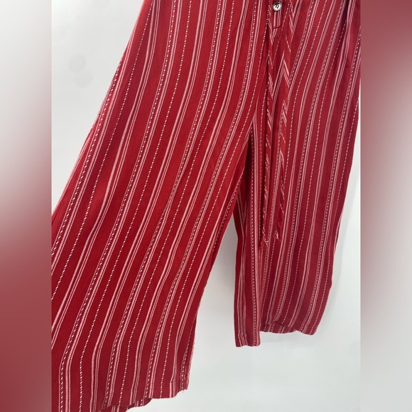 RED STRIPED JUMPSUIT - Picture 2 of 8
